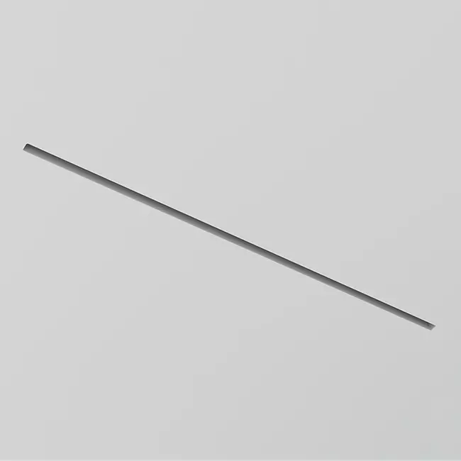Ergovent verputzbarer rahmenloser Schlitzdurchlass 1000 mm mit Anschlussdurchmesser 90 mm - Profil