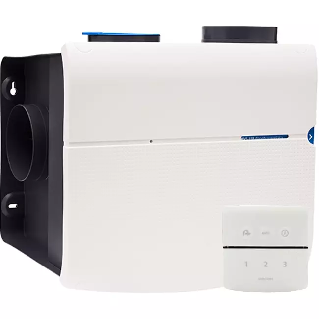 Orcon MVS-15RHB 550 m³/h + Feuchtigkeitssensor + RFT-Steuerung - Sicherheitsstecker