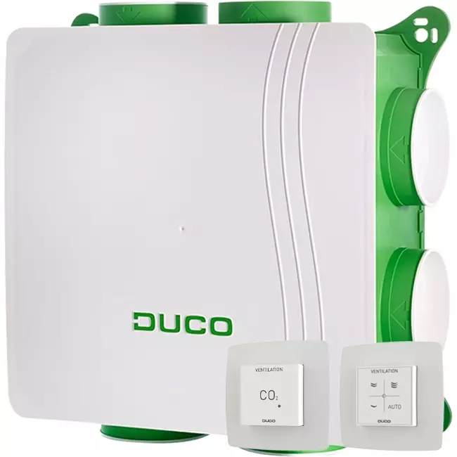 DucoBox Silent 2.0 400 m³/h + 2x CO2-Sensor - Sicherheitsstecker
