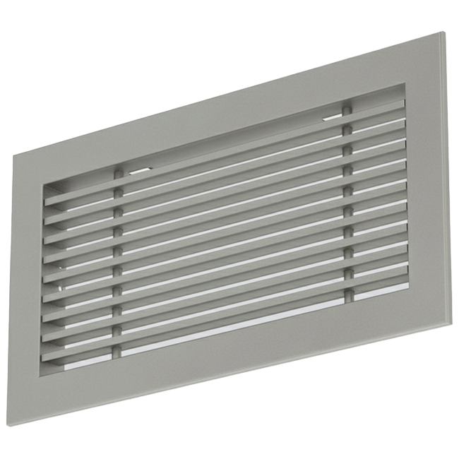 Aluminium-Stabgitter - mit Reibungsfedern - 300x100 mm - Eloxiertes Aluminium
