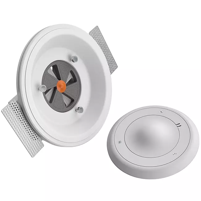 Ergovent rahmenloses Lüftungsventil rund 125 mm - mit Coanda-Effekt