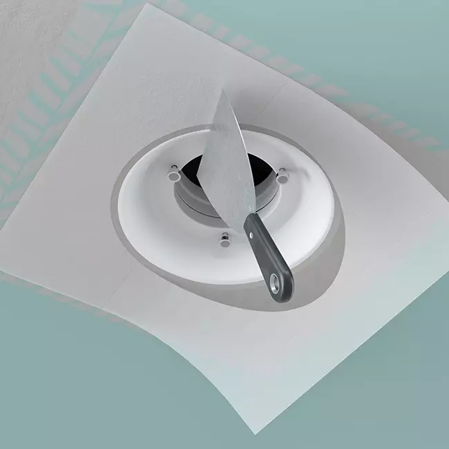 Ergovent rahmenloses Lüftungsventil rund 125 mm - mit Coanda-Effekt