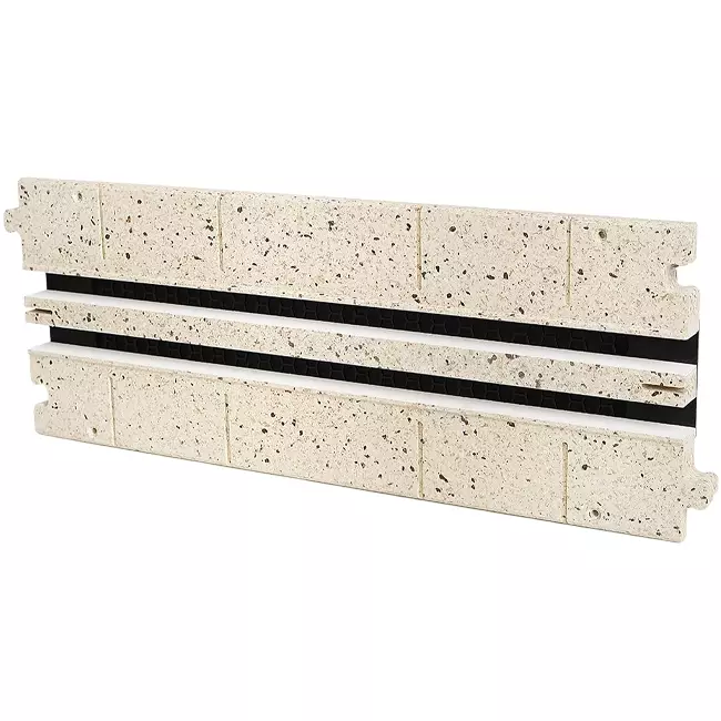 Ergovent-Zwischenstück für modulares Einsteckraster 500 mm - 2 Schlitze