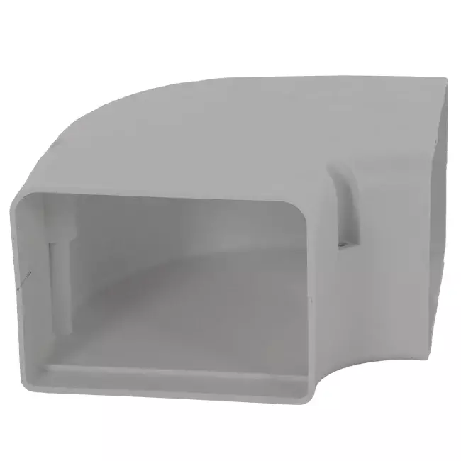 ClimaConnect 90° Flachbogen für Montageschacht 100 mm - RAL 9010