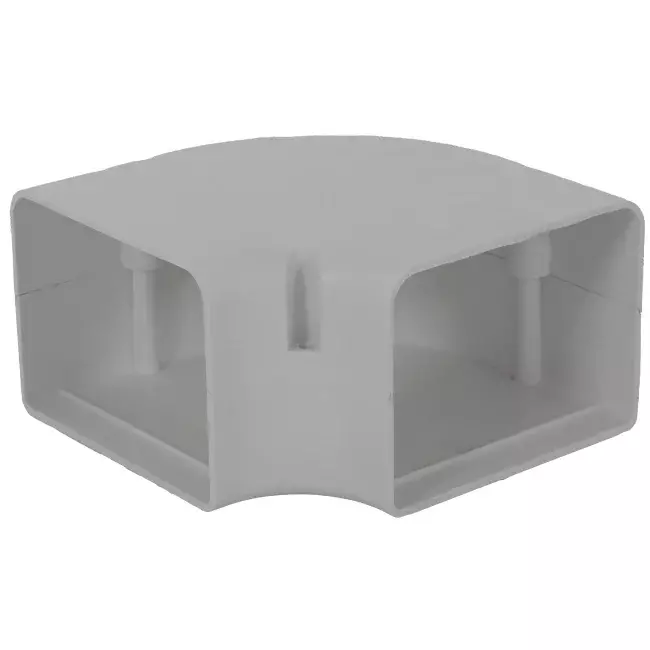 ClimaConnect 90° Flachbogen für Montageschacht 100 mm - RAL 9010