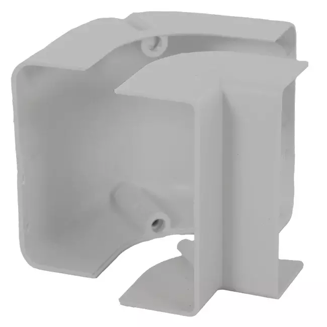ClimaConnect Außenbogen für Montageschacht 75 mm - RAL 9010