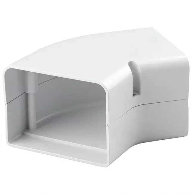 ClimaConnect 45° Flachbogen für Montageschacht 100 mm - RAL 9010