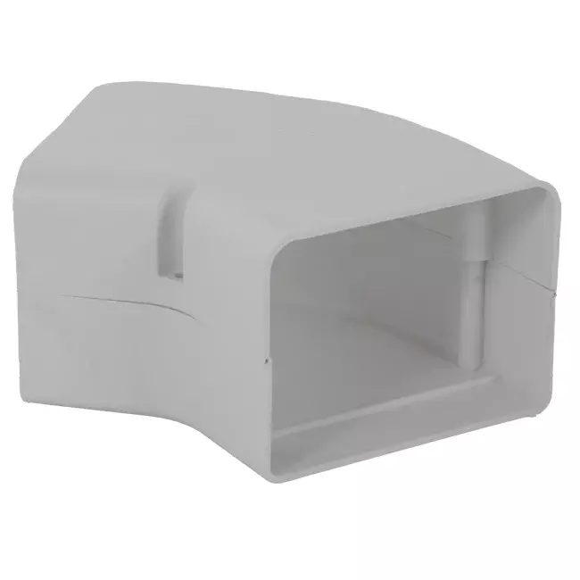 ClimaConnect 45° Flachbogen für Montageschacht 100 mm - RAL 9010