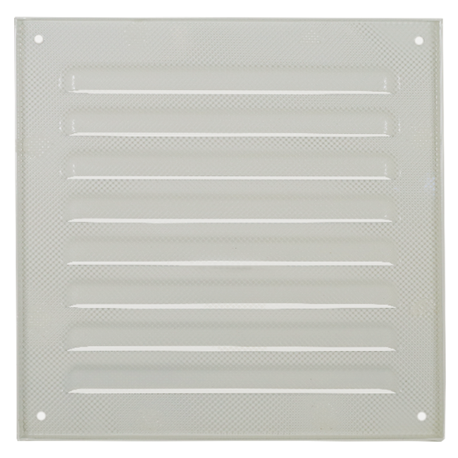 Außengitter quadratisch 150x150mm Aluminium - RAL9010