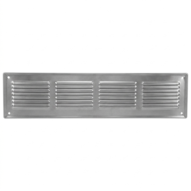 Wandgitter 500x150mm Aluminium - unbeschichtet