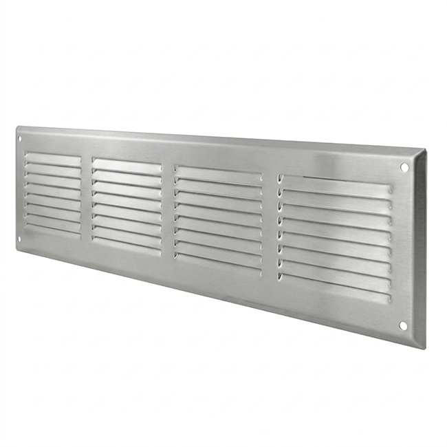 Wandgitter 500x150mm Aluminium - unbeschichtet