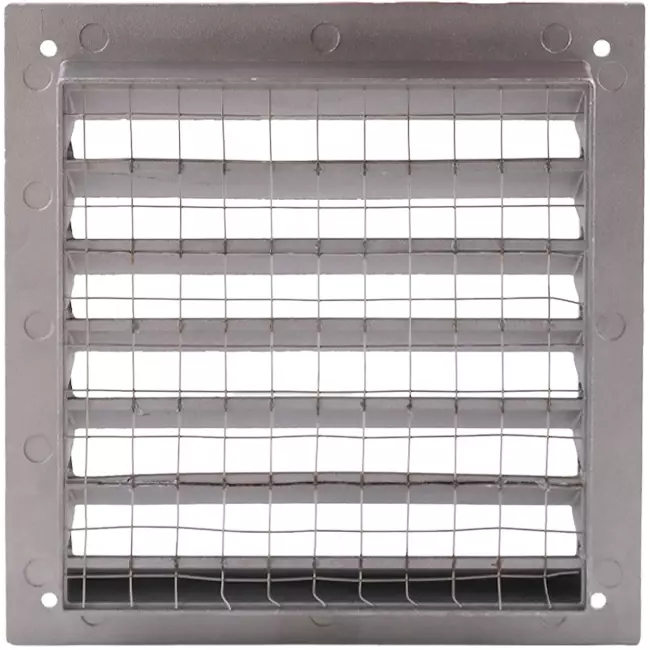 Außenwandgitter Aluminium 100x100 mm - Aluminium