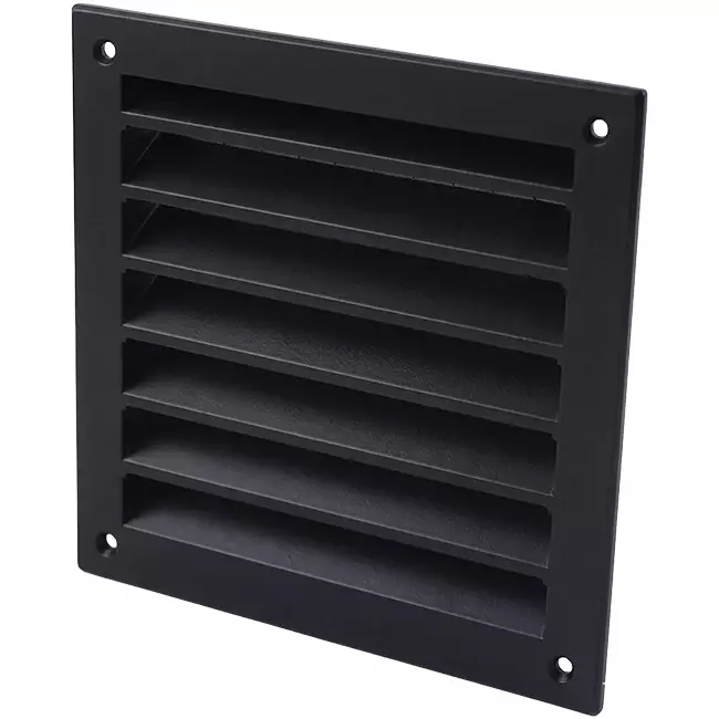 Außenwandgitter Aluminium 150x150 mm - RAL 9005