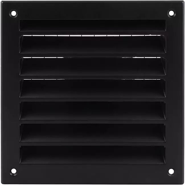 Außenwandgitter Aluminium 150x150 mm - RAL 9005