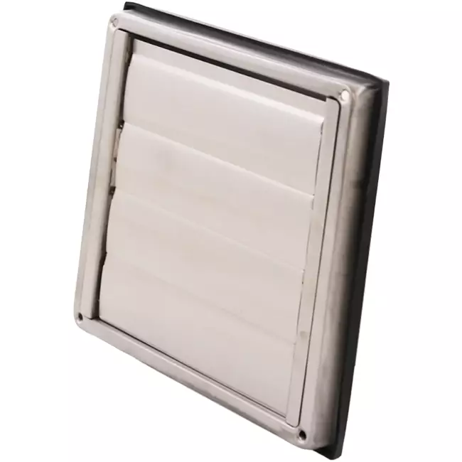 Edelstahl-Frontgitter 100mm mit beweglichen Lamellen für hohen Auslass - EL-SS-OP100 SS