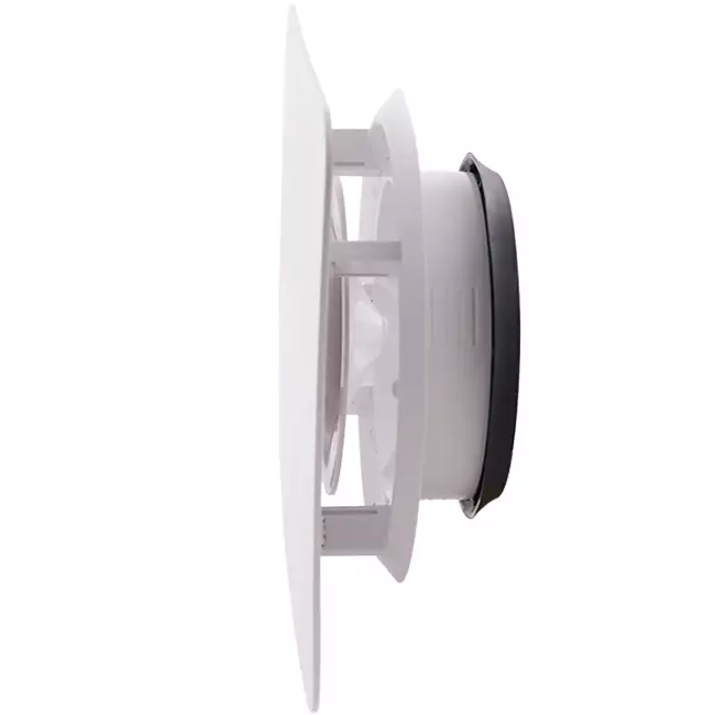 ClimaConnect Design-Ventil, quadratisch, Ø 125 mm – weiß