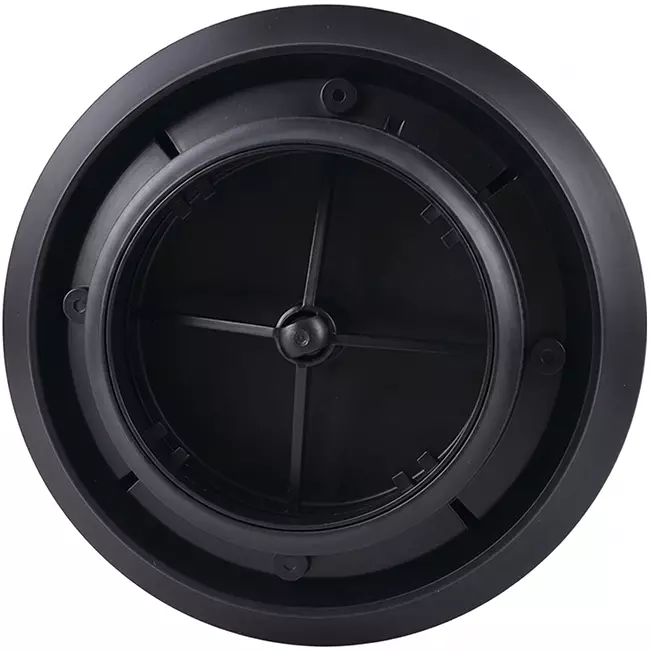 ClimaConnect Design-Ventil, rund, Ø 125 mm – schwarz