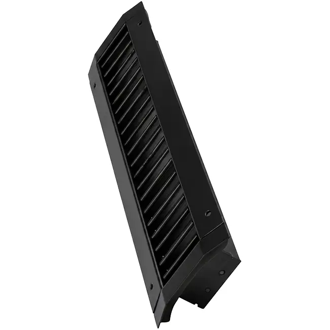 ClimaConnect-Kanalgitter, doppelt verstellbar, 525 × 75 mm, für Rohre von 160 bis 400 mm – RAL 9005