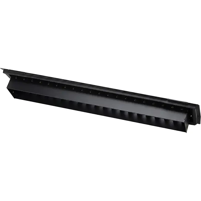 ClimaConnect-Kanalgitter, doppelt verstellbar, 525 × 75 mm, für Rohre von 160 bis 400 mm – RAL 9005