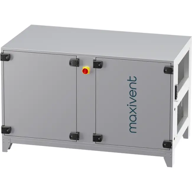 Maxivent WTW-Lüftungsgeräte mit Gegenstromwärmetauscher, 2000 m³/h, mit elektrischer Heizung, horizontal links – PHE 2000 H EOJL