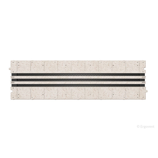 Ergovent-Zwischenstück für modulare, einsteckbare Rastergitter 1050 mm – 3 Schlitze