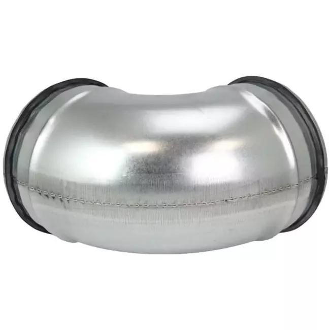 Kurzer Wickelfalz Bogen 90° Ø 150mm