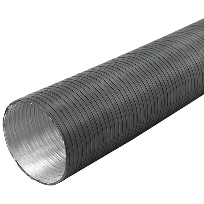 Lüftungsschlauch 100 mm Aluminium semi-flexibel (3 Meter) - Anthrazit