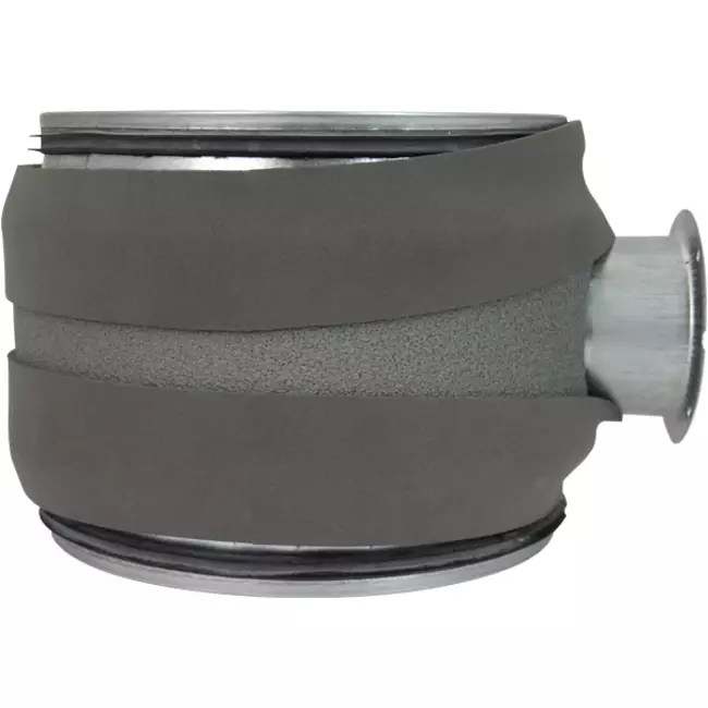 Thermoduct 9 mm Wickelfalzrohr Handbetätigte Drosselklappe Durchmesser 250 mm isoliert