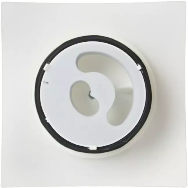 Vasco Designventil Decke und Wand viereckig gebogen (inkl. Smiley)