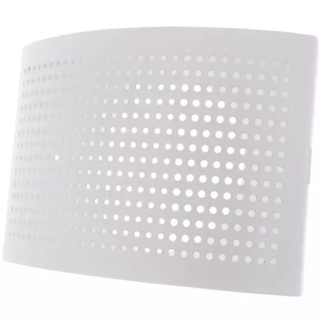 Lüftungseinlassventil Ø 125 mm mit perforierter Abdeckung für Wandmontage WEISS - DTQA125