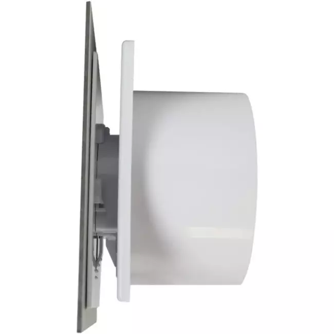 Air Roxy Badlüfter mit Anschlussdurchmesser 100 mm mit Timer und Feuchtigkeitssensor - Front aus goldenem Aluminium