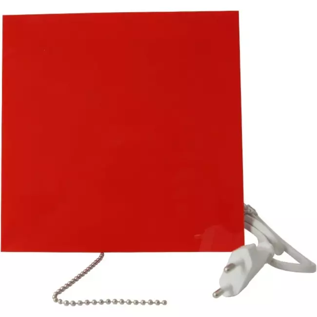 Air Roxy Badlüfter mit Anschlussdurchmesser 100 mm mit Zugschnur und Stecker - Kunststofffront rot