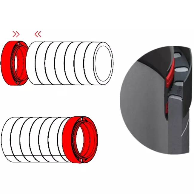 Verbindungsstück für isoliertes Rohr Durchmesser 125mm