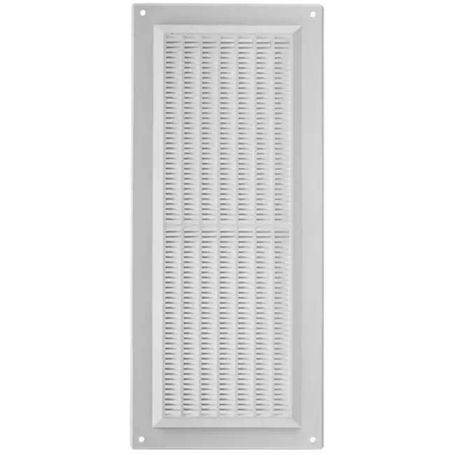 Lüftungsgitter rechteckig mit Grill Weiß 130x300mm VR1330