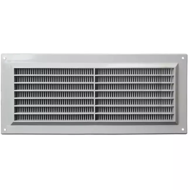 Lüftungsgitter rechteckig mit Grill Grau 130x300mm VR1330P