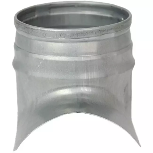 Wickelfalz Sattelstück Ø 80mm - 80mm (90°) - Galvanisiert (nicht SAFE)