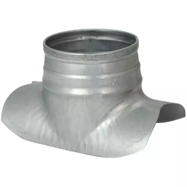 Wickelfalz Sattelstück Ø 80mm - 80mm (90°) - Galvanisiert (nicht SAFE)