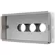 Vent-Axia Uniflexplus Wandkollektor Anschluss hinten Isoliert 3 x Ø69mm für Flachkanal 300 x 150mm