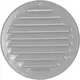 Lüftungsgitter Metall rund Ø125 mm grau - MR125P - RAL9006