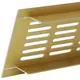 Sockelgitter Aluminium Gold 300x40mm RA430G