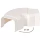Climaplus Klimakanal Einstellbare Biegung 70x55mm RAL 9010 WEISS