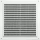 Lüftungsgitter quadratisch mit Insektenschutz Weiß 250x250mm VR2525