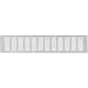 Sockelgitter Aluminium Silber 500x100mm RA1050S