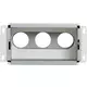Vent-Axia Uniflexplus Wandkollektor Anschluss hinterer Isoliert 3 x Ø69mm für Flachkanal 200 x 100mm