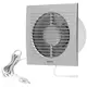Badlüfter Standard EE100WPS - Ø 100mm Silber mit Zugschnur und Stecker