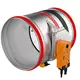 Brandschutzklappe rund 100 mm Servomotor 230V - E-FDC25 D100 M230S