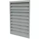 Außenwanddurchlässe 300x1000 Stahl mit feststehenden Lamellen - Blank unbeschichtet
