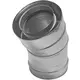 Konzentrischer Durchmesser 130 - 200 mm Biegung 30 gr I316L/I304 (D0,5/0,6) (inkl. Dichtungsgummi Innenrohr)