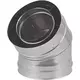 Konzentrischer Durchmesser 80 - 125 mm Biegung 45 gr I316L/I304 (D0,5/0,6) (inkl. Dichtungsgummi Innenrohr)