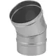 Ofenrohr Ø 550 mm Edelstahl einwandig gebogen 30°